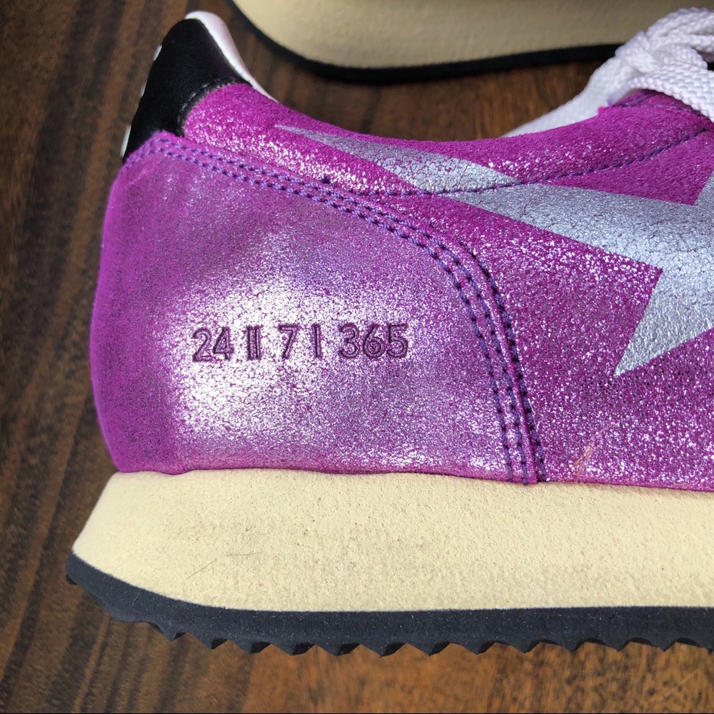 GOLDEN GOOSE • metallic purple sneakers - Picture 5 of 8
